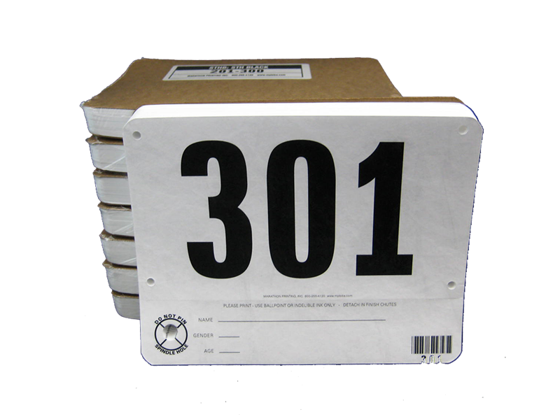  Tyvek Race Bibs Running Numbers Bibs with Race Bib Tape Instead  Pins Track Bib Numbers for Tryouts racing bibs Audition Numbers for  Marathon Runners Events Sports Games (Blue[6x7.5]1-100) : Sports 